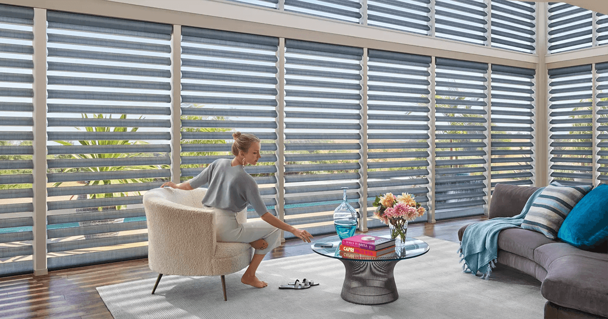 Motorized Shades with Hunter Douglas PowerView Automation